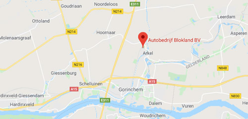 Autobedrijf Blokland - Route